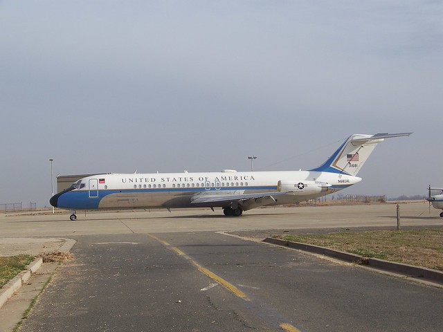 Douglas VC-9C Presidential Transport - Now offering  tours, Saturdays only  10am - 12pm $10.00 . When I was here I couldn't near the plane, so I shot thru the fence