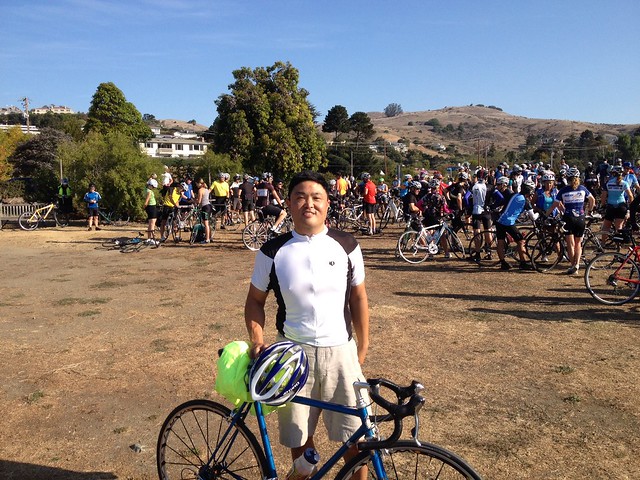 At Blackie's Pasture for the Robin Williams Tiburon ride