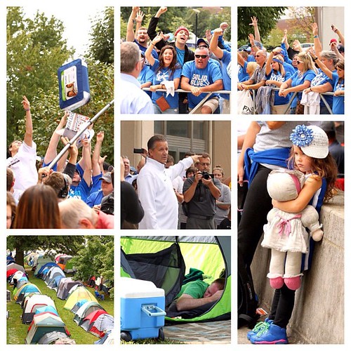 The madness has begun. Here are scenes from Tent City today. #BBM14 #BBMCampout #BBN #picstitch