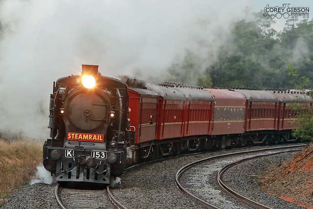 Steamrail K153 return trip from Traralgon.