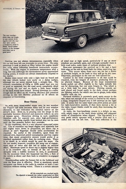Singer Vogue Mk 3 Estate Road Test 1965 (4)