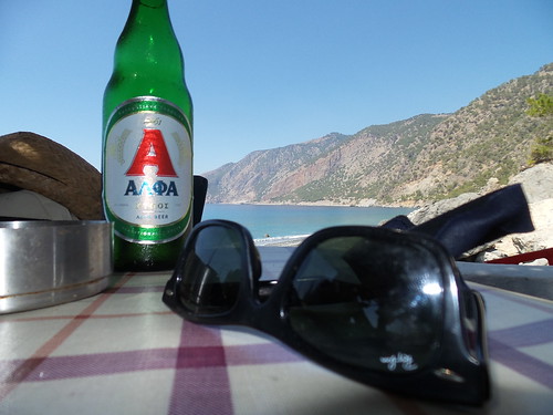 Greek beer in Agia Pavlos