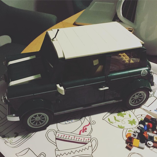 finished! #minicooper #LEGOCreator what i won't do for the #WorldsLargestLEGOShip