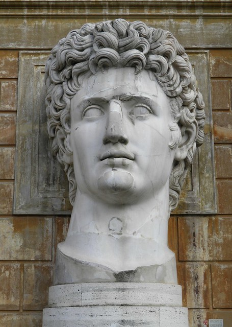 Colossal portrait of Augustus, 1st century AD, Vatican Museums