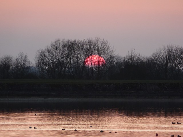 Reservoir sunset