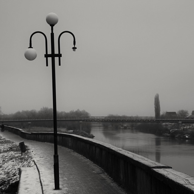 Lamppost by the river