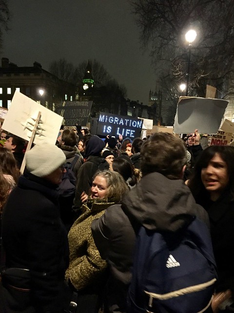 Emergency demo against Trump's #MuslimBan and UK complicity