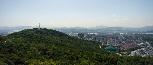 mountain cityscape south hill panoramic seoul southkorea namsan myeongdong northseoultower