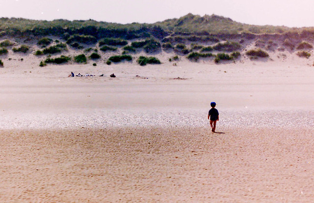 A boy on a beach