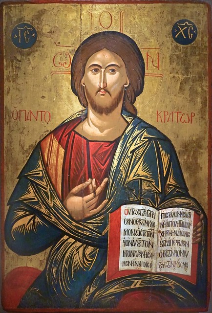 Christ Pantocrator (musée byzantin et chrétien, Athènes)