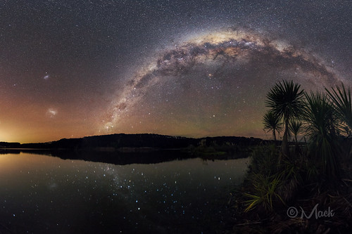 newzealand night auckland galaxy milkyway southhead magellanicclouds