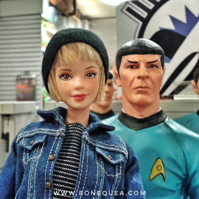 Barbie trekkie: with Mr. Spock at Forbidden Planet