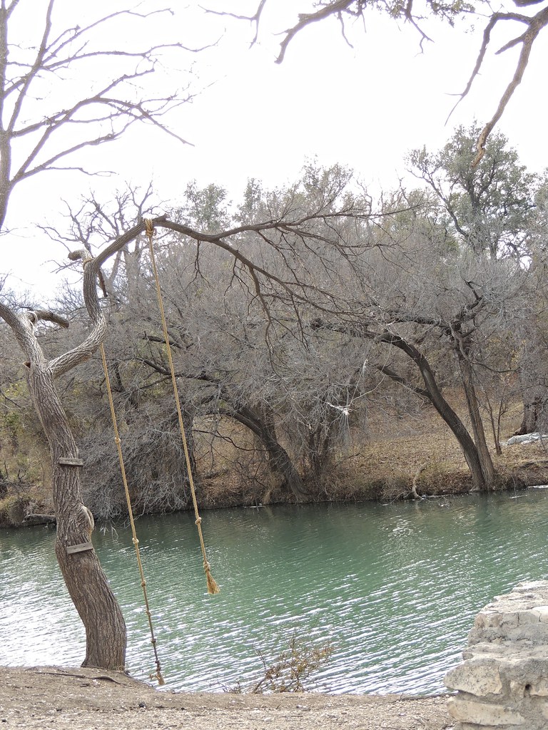 Rope Swings on the South Concho River in Texas, The South C…