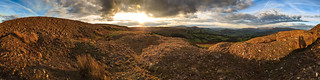 Panoramic Sunset on Llangynidr Mountain, Brecon Beacons
