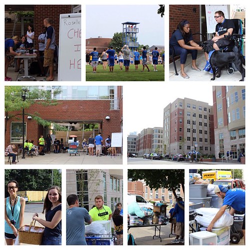 A few scenes from #bigbluemovein on north campus today. Check out UK's Facebook & Flickr pages for the entire album. #picstitch #seeblue