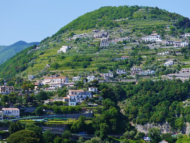 Part of Ravello, Italy on Hillside