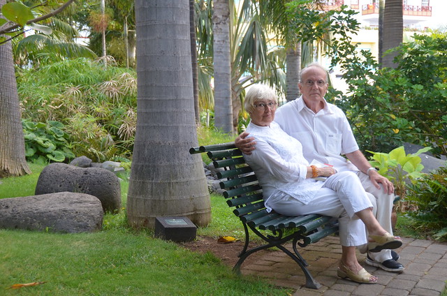 At the Lovers' Garden, hotel at Los Cancajos, La Palma, Canary Islands.