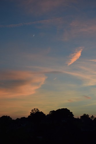 sunset moon twilight tennessee pwpartlycloudy