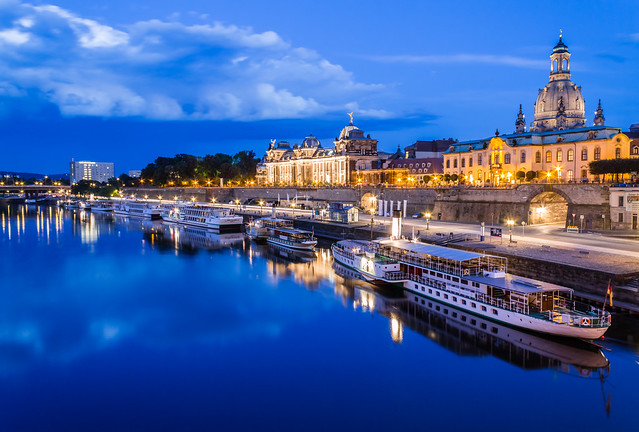 Dresden on the Elbe river