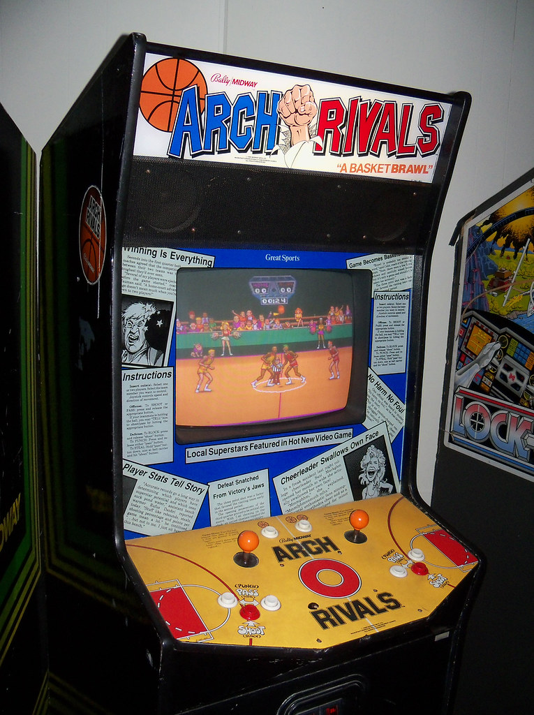 Arch Rivals Close Up Of Arch Rivals Video Game Cabinet B Flickr
