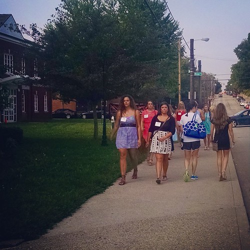 Sorority recruitment is in full swing this week with ladies traveling between events at UK's 13 chapters.