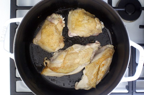 browning the chicken parts | by smitten kitchen