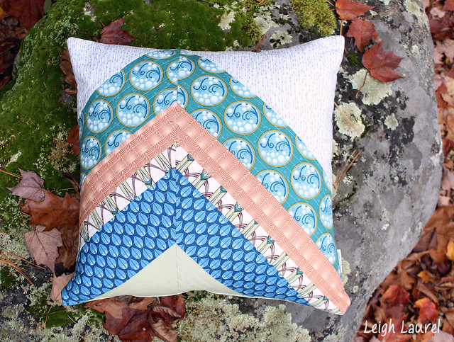 cascade pillow - fabric by jessica levitt for windham - pillow by karin jordan