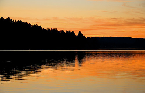 county sunset lake oregon dusk reservoir lane dexter lowell