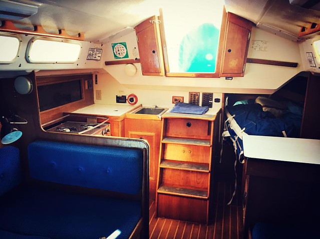 cozy boat interior