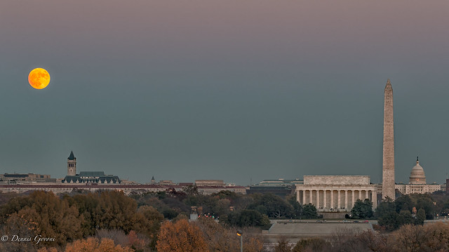 Super Moon and Monuments