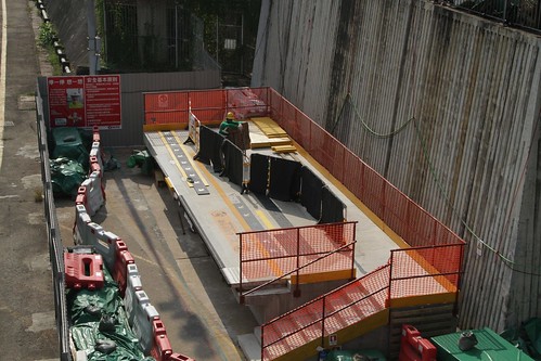 Platform mockup in the Shatin Freight Yard