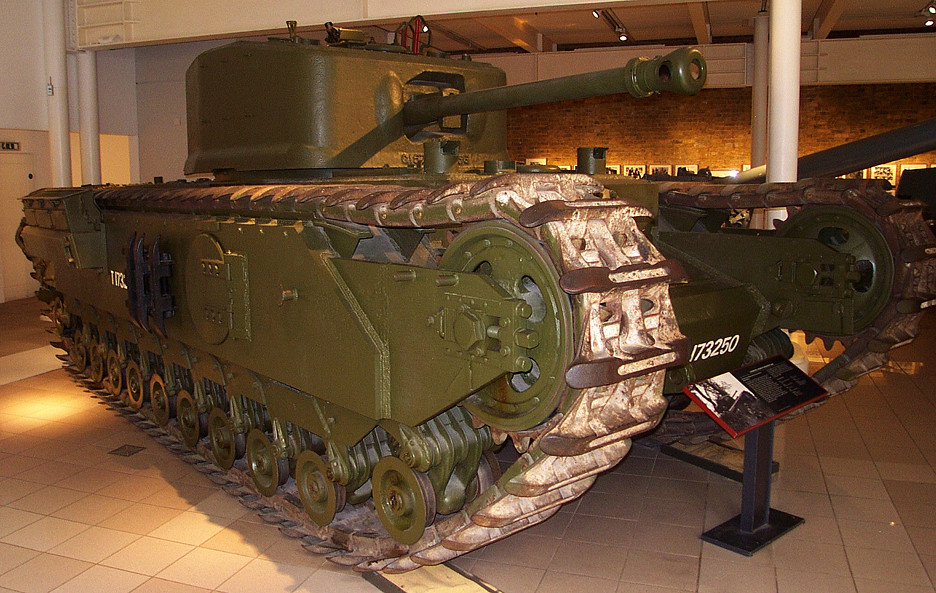 Churchill tank at the Imperial War Museum, The culmination …