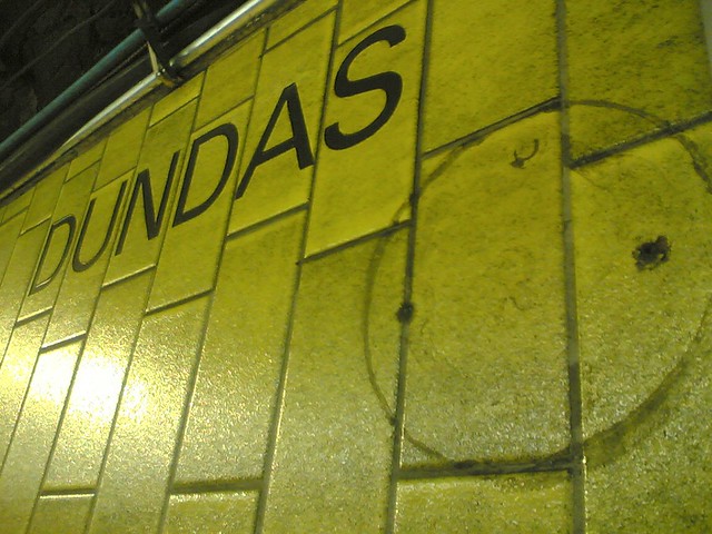 Missing Dot at Dundas Subway Station