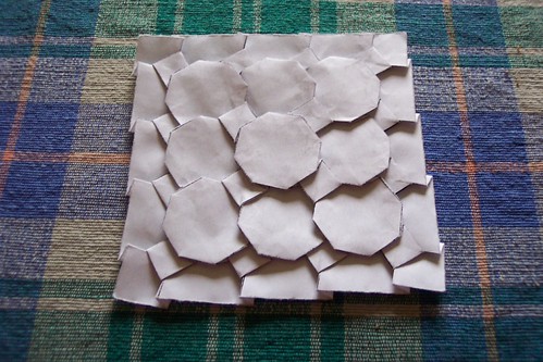 Front of swirling octagons | by Paper Mosaics