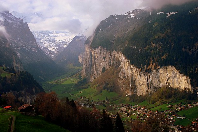 Getting High - Lauterbrunnen Valley - On the way up to JungfrauJoch - Switzerland