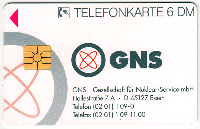 Telephonkarte GNS verso