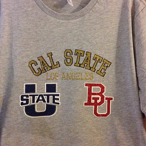 [Custom ladies shirt with her 3 fav teams. #calstate #bost… | Flickr