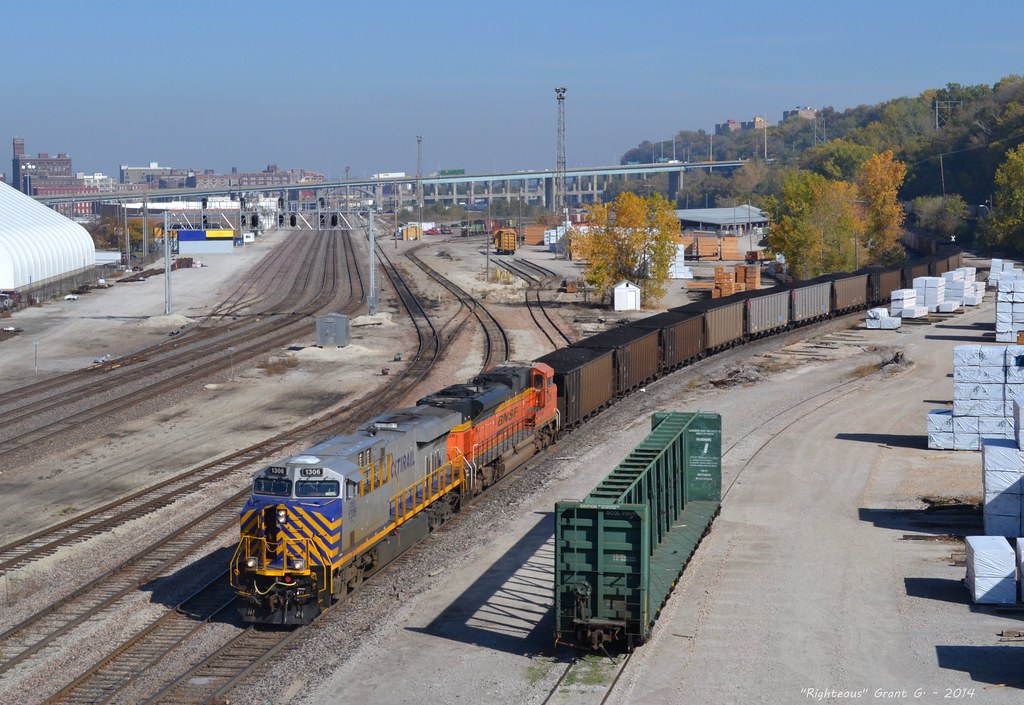 Southbound Loaded Coal Train in Kansas City, MO