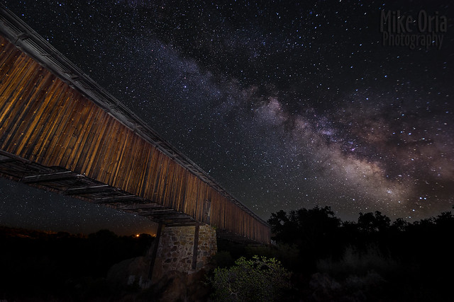 Covered Bridge & Milky Way