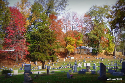 autumn wv moundsville greenlawn landscapes landscape foliage trees red yellow orange cemetery graveyard stone monument grave tomb tombs outside outdoor day historic history historical natures nature grass flickr flickriver