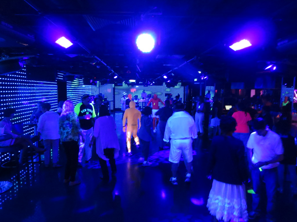 Bliss Ultra Lounge Nightclub neon dance floor on the Norwe…