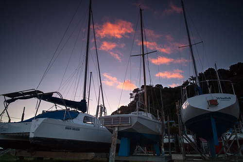 sunset newzealand sky clouds boat twilight sundown dusk auckland sail howick cocklebay