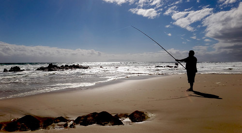 beach bay fishing western cape koggel