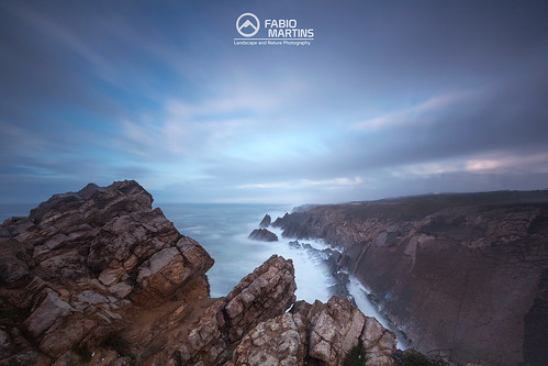 ravines seascape landscape waterscape water cliff rocks sky clouds nature portugal leiria