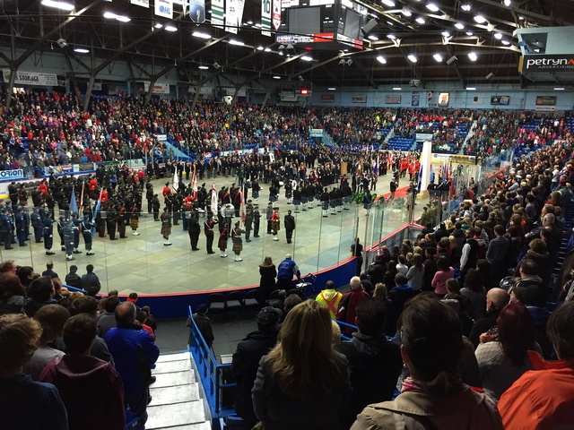 Rememberance Day celebration at Sudbury Arena 2014