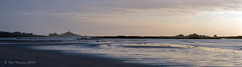 sea lighthouse seascape canon coast sand sundown jersey serene