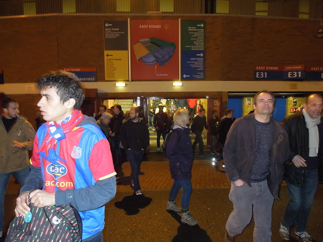 Palace supporters at Old Trafford
