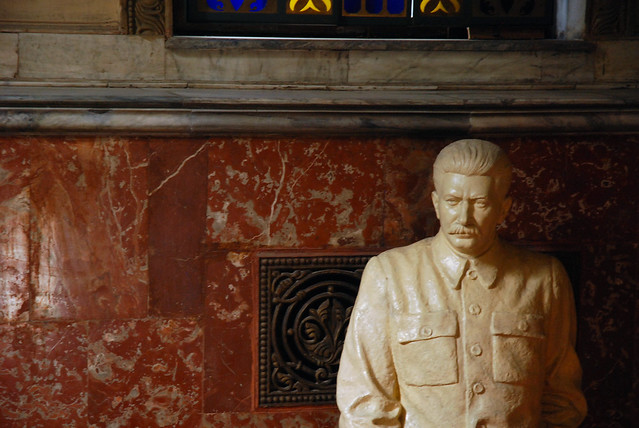 Joseph Stalin in the staircase