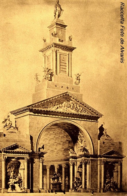 1882 Progetto, per il concorso per il monumento a V. Emanuele II,