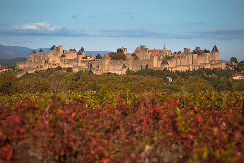 France, Carcassonne medieval fortress by Nicobert.com, 1. Use of Sekonic 758D spotmeter with ISO 100 and f/4. 3 spots taken on the landscape (sky, castle a